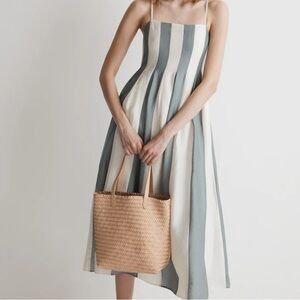Madewell Pleated Midi Dress
